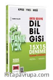 2025 KPSS YKS MSÜ Tamamı Çözümlü Panik Yok Orta Seviye Dil Bilgisi 15x15 Deneme 