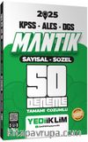 2025 KPSS ALES DGS Sayısal Sözel Mantık Tamamı Çözümlü 50 Deneme