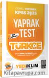 2025 KPSS Genel Yetenek Türkçe Çek Kopart Yaprak Test