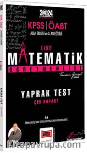 2024 KPSS  ÖABT Lise Matematik Öğretmenliği Yaprak Test