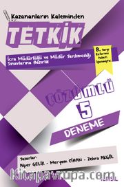 Tetkik İcra Müdürlüğü ve Müdür Yardımcılığı Sınavlarına Hazırlık Çözümlü 5 Deneme