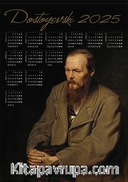 2025 Takvimli Poster - Yazarlar - Dostoyevski
