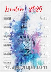 2025 Takvimli Poster - Şehirler - London Big Ben