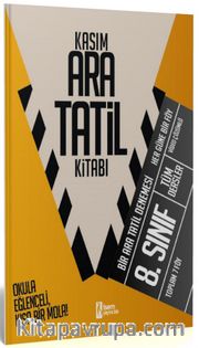 2025 İsem 8. Sınıf Kasım Ara Tatil Kitabı