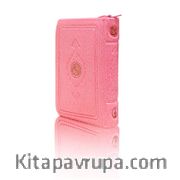 Cep Boy Kur'an-ı Kerim (Pembe Renk, Kılıflı, Mühürlü)