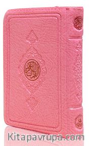 Büyük Cep Boy Kur'an-ı Kerim (Pembe Renk, Kılıflı, Mühürlü)