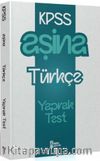 2025 KPSS  Aşina Türkçe Çek Kopart Yaprak Test