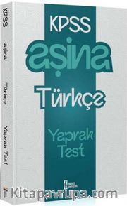 2025 KPSS  Aşina Türkçe Çek Kopart Yaprak Test