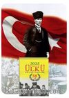 2025 Vasıf Ülkü Duvar Takvimi ve Atatürklü Bayrak Görselli Özel Baskı Karton(Kod:04)