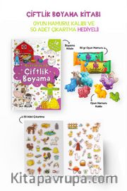 Çiftlik Boyama Kitabı - Oyun Hamuru, Oyuncak ve Çıkartma Hediyeli / 3 Yaş+
