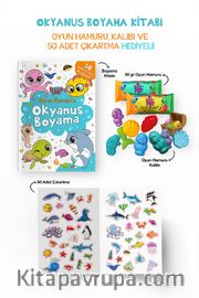 Okyanus Boyama Kitabı - Oyun Hamuru, Oyuncak ve Çıkartma Hediyeli / 3 Yaş+