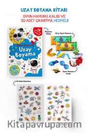 Uzay Boyama Kitabı - Oyun Hamuru, Oyuncak ve Çıkartma Hediyeli / 3 Yaş+