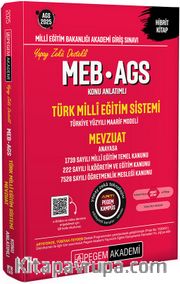 2025 MEB-AGS Konu Anlatımlı Türk Milli Eğitim Sistemi-Mevzuat