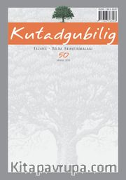Kutadgubilig Felsefe-Bilim Araştırmaları Dergisi Sayı:50