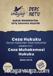 İmtiyaz HMGS Ders Notları Ceza Hukuku <br /> Ceza Muhakemesi Hukuku