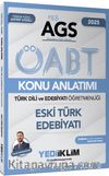 2025 2025 MEB AGS ÖABT Türk Dili ve Edebiyatı Öğretmenliği Eski Türk Edebiyatı Konu Anlatımı