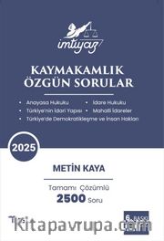 İmtiyaz Kaymakamlık Özgün Sorular