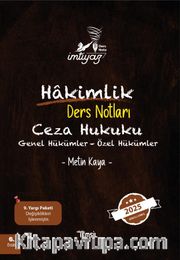 İmtiyaz Ceza Hukuku Genel Hükümler- Özel Hükümler Hakimlik Ders Notları