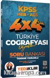 2025 KPSS MEB AGS 4X4 Öğreten Türkiye Coğrafyası Tamamı Çözümlü Soru Bankası