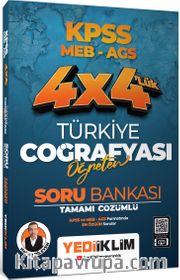 2025 KPSS MEB AGS 4X4 Öğreten Türkiye Coğrafyası Tamamı Çözümlü Soru Bankası