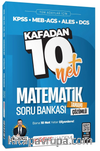 KPSS Matematik Kafadan 10 Net Soru Bankası Çözümlü