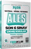 2025 ALES Master Serisi Sayısal - Sözel Yetenek Tamamı Çözümlü Son 6 Sınav Çıkmış Sorular (ALES 3 Dahil)