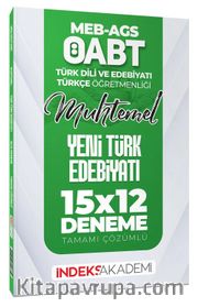 2025 ÖABT MEB-AGS Muhtemel Türk Dili Edebiyatı-Türkçe Yeni Türk Edebiyatı 15x12 Deneme Çözümlü 