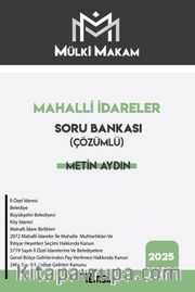 Mülki Makam Mahalli İdareler Çözümlü Soru Bankası