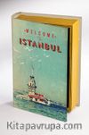Kitap Şeklinde Ahşap Hediye Kutu - İstanbul Nostalji