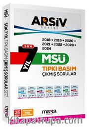 Son 7 Yıl MSÜ Arşiv Serisi Tıpkı Basım Fasikül Fasikül Çıkmış Sorular Tamamı Video Çözümlü