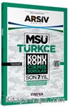 MSÜ Türkçe Konu Konu Çıkmış Sorular Son 7 Yıl