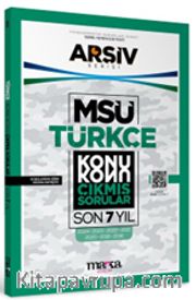 MSÜ Türkçe Konu Konu Çıkmış Sorular Son 7 Yıl