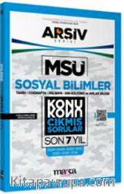 MSÜ Sosyal Bilimler Konu Konu Çıkmış Sorular Son 7 Yıl