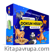 Sevimli Hayvanları 12 Büyük Parça Dokun Hisset Puzzle