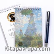 Bookinzi Saydam Bloknot - Sanat Serisi - Şemsiyeli Kadın - Claude Monet