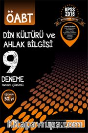 2016 KPSS ÖABT Din Kültürü ve Ahlak Bilgisi Tamamı Çözümlü 9 Deneme