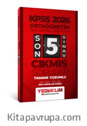 2026 Ortaöğretim Genel Yetenek - Genel Kültür Tamamı Çözümlü Son 5 Sınav Çıkmış Sorular (2024 Soruları Dahil)