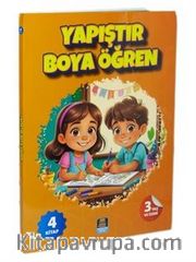 Yapıştır Boya Öğren İlk kelimelerle Araçlar, Hayvanlar, Çiftlik, Yaşantımız (4 Kitap Set) 