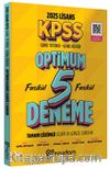 2025 KPSS Genel Yetenek Genel Kültür Optimum 5 Deneme Fasikül Çözümlü