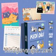 Kedi Dili Özel Set  (Aşı Takip Kartı - Kartpostal ve Ayraç İlaveli)