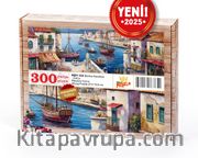 Balıkçı Kasabası - Datça Ahşap Puzzle 300 Parça ( MZ01-CCC )