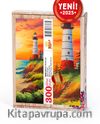 Gün Batımında Deniz Feneri Ahşap Puzzle 300 Parça ( MZ02-CCC )