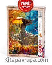 Şemsiyeli Kadın Ahşap Puzzle 500 Parça ( AS10-D )