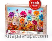 Bahar Çiçekleri Ahşap Puzzle 500 Parça ( BC14-D )