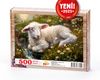 Dere Kenarında Beyaz Kuzu Ahşap Puzzle 500 Parça ( HV76-D )