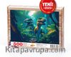 Dinozorlar Ormanda Ahşap Puzzle 500 Parça ( HV78-D )