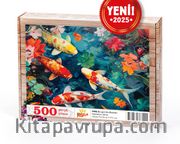 Japon Koi Balıkları Ahşap Puzzle 500 Parça ( HV82-D )