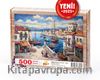 Balıkçı Kasabası - Datça Ahşap Puzzle 500 Parça ( MZ72-D )