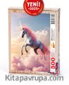 Unicorn Bulutlarda Ahşap Puzzle 500 Parça ( MF32-D )