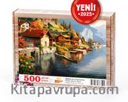 İsviçre Dağ Kasabası Ahşap Puzzle 500 Parça ( UK26-D )